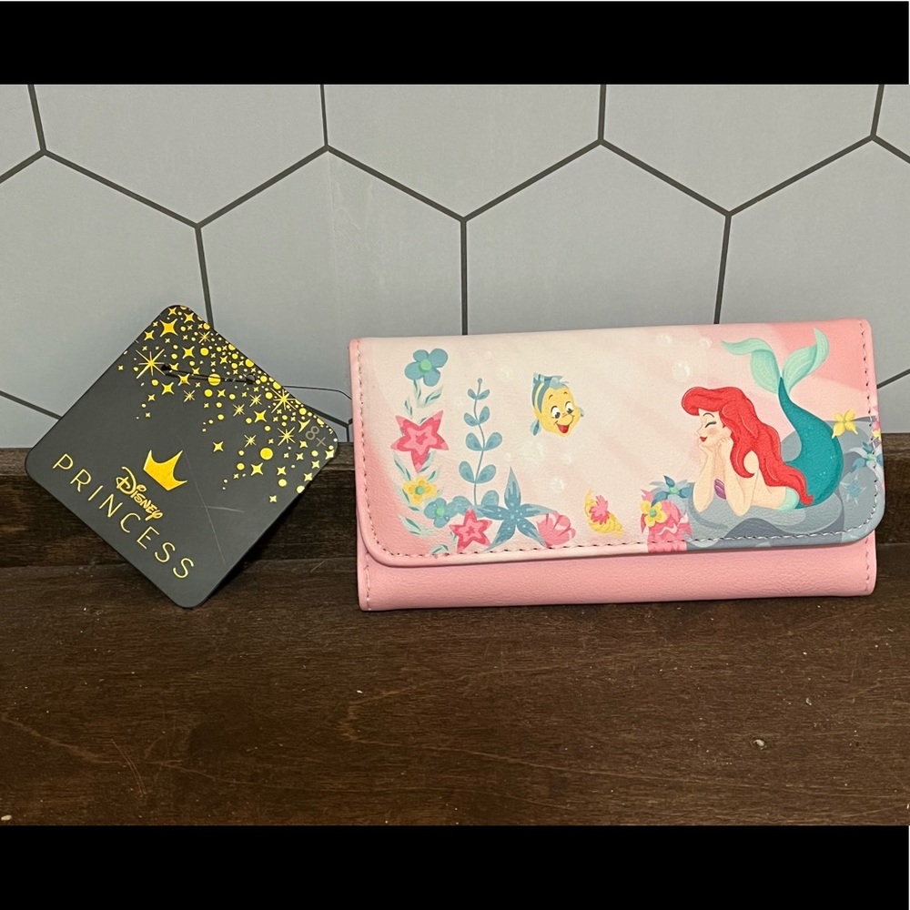 NWT - Pink Ariel Loungefly Wallet- The Little Mermaid